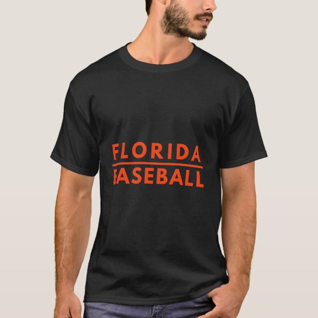 Pride för delstaten Florida Fl Baseball Fläkt T Shirt (Framsida)