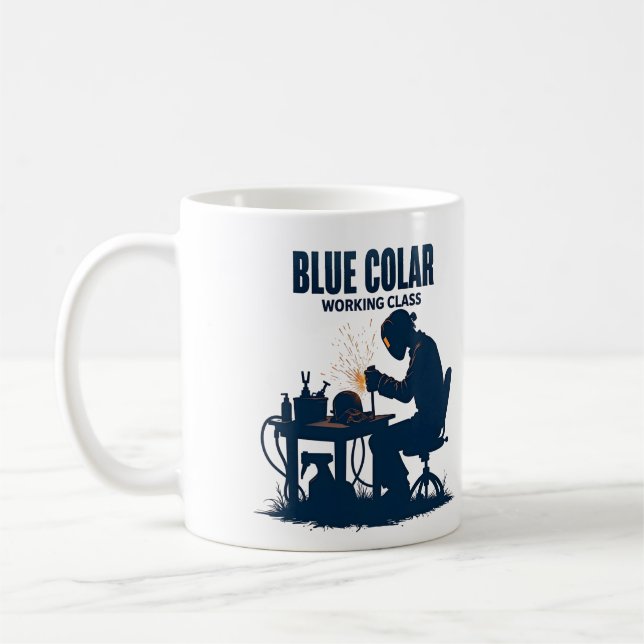 Pride för färgning av blå kronor kaffemugg (Vänster)