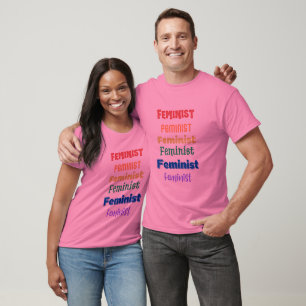 pride för feministiskt roligt - t-shirt