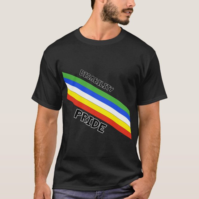"Pride för funktionshinder" T Shirt (Framsida)
