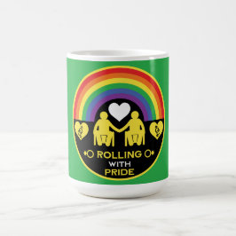 Pride för HBT TQ Gay-rullstolsfunktionsnedsättning Kaffemugg