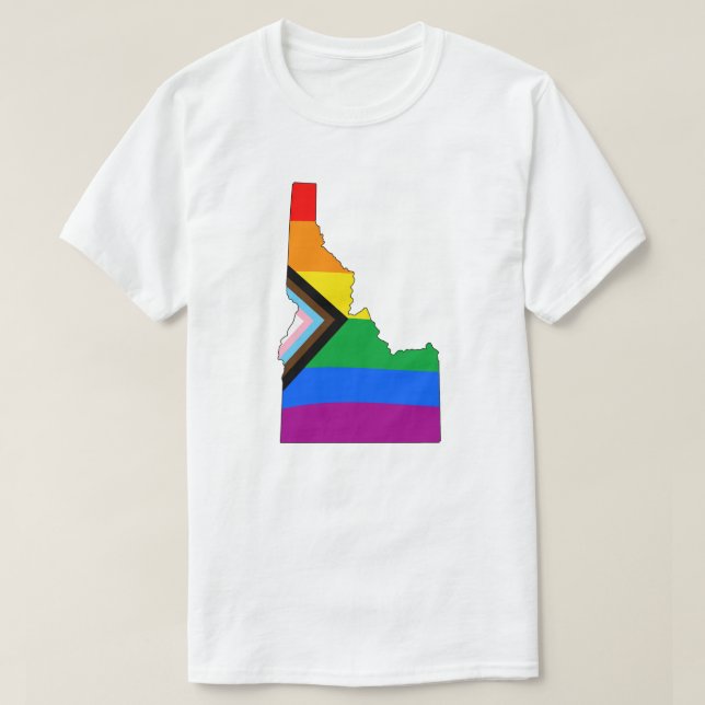 Pride för Idaho State Pride LGBTQ Progress T Shirt (Design framsida)