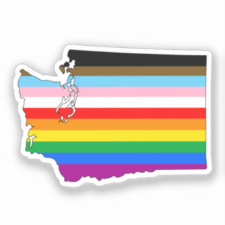 Pride för integrering i Washington Klistermärken
