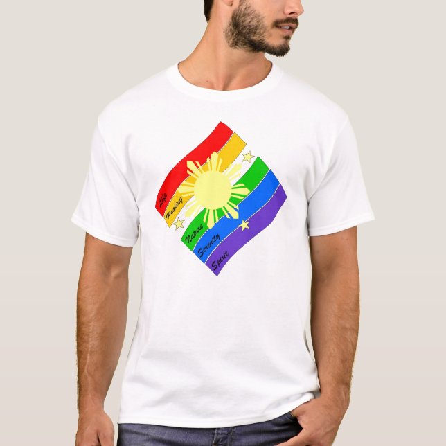 Pride för LGBT Pinoy/Pinay! T-shirt (Framsida)