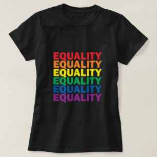 Pride FÖR LIKVÄRDIG JÄMSTÄLLDHET FÖR HGBTQI GAY LE T-shirt