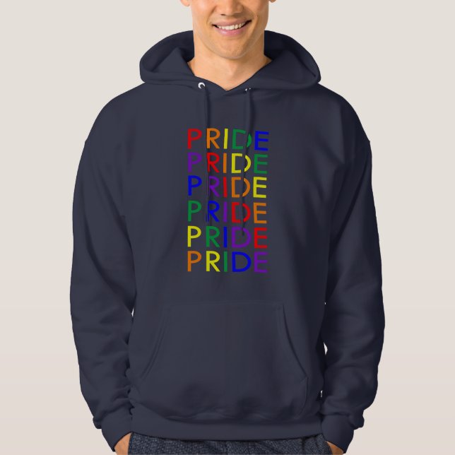Pride för Pride av LGBT-Pride Hoodie (Framsida)
