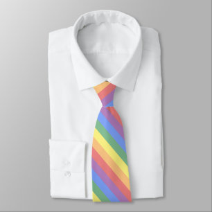 Pride för rand LGBT för urblekt regnbågeflagga Slips