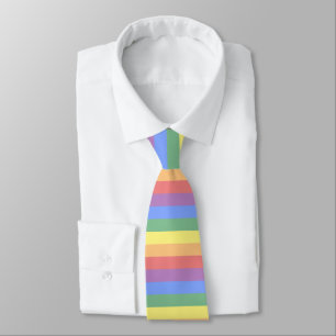 Pride för rand LGBT för urblekt regnbågeflagga Slips
