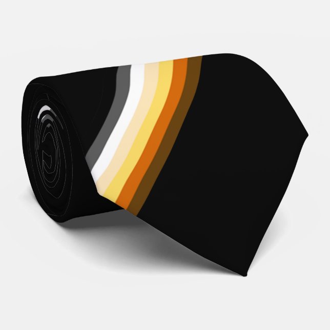 Pride för snyggt Gay Bear Flagga Black Slips (Rullad)