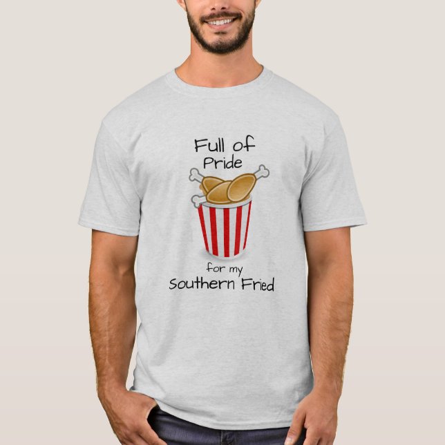 Pride för södra Fried Chicken T Shirt (Framsida)