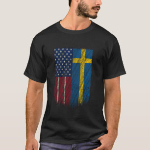 Pride för Sveriges amerikanska Flagga America Flag T Shirt