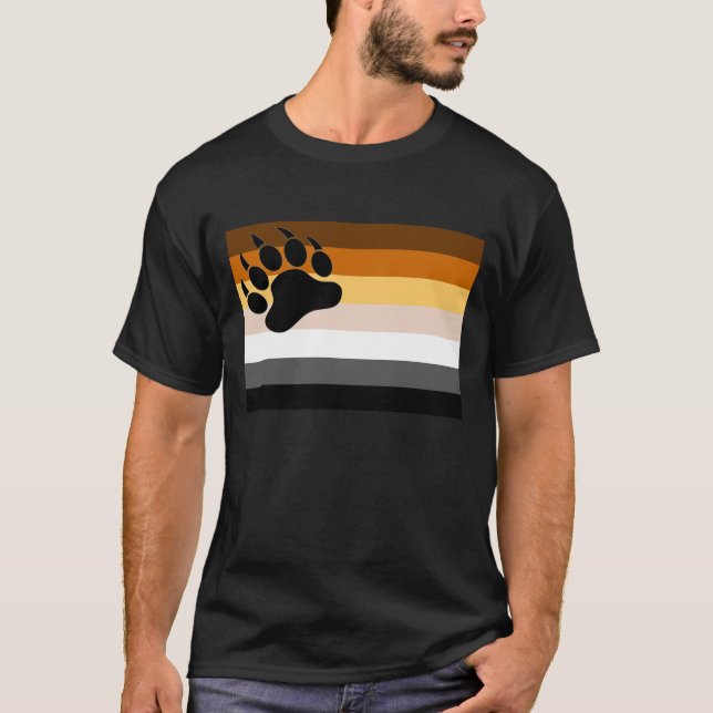 Pride för växellåda Flagga Black Bear Tass - Shirt T Shirt (Framsida)
