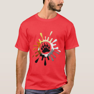 Pride för växellåda Flagga Stänk Bear Tass T-shirt