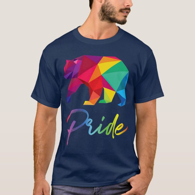 Pride för växellåda (HBT-regnbåge) Pridet Flagga m T Shirt (Framsida)