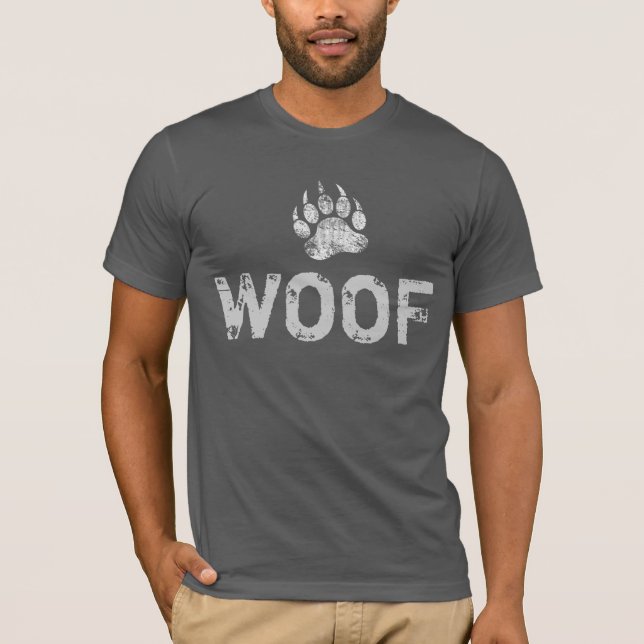 Pride för växellåda i nöd Bear Tass WOOF T Shirt (Framsida)