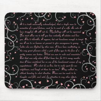 Pride- & fördomcitationstecken Mousepad Musmatta