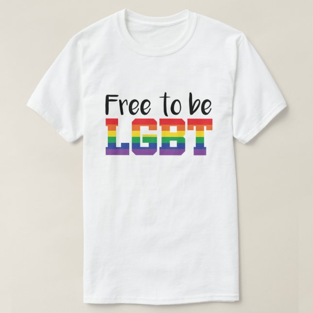 Pride fritt att vara HBT T-Shirt (Design framsida)