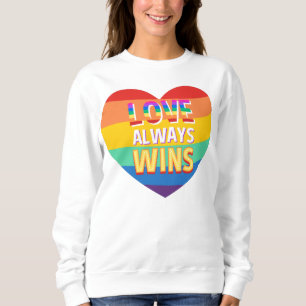 Pride gay- kärlek vinner alltid. Regnbågsfärg. T Shirt