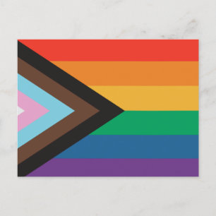 Pride gay lgbt-regnbåge flagga vykort