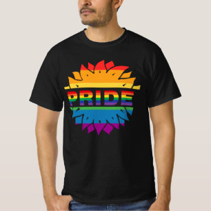 Pride-gay lgbtq queer rainbow solros T-Shirt