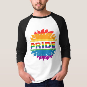 Pride-gay lgbtq queer rainbow solros T-Shirt