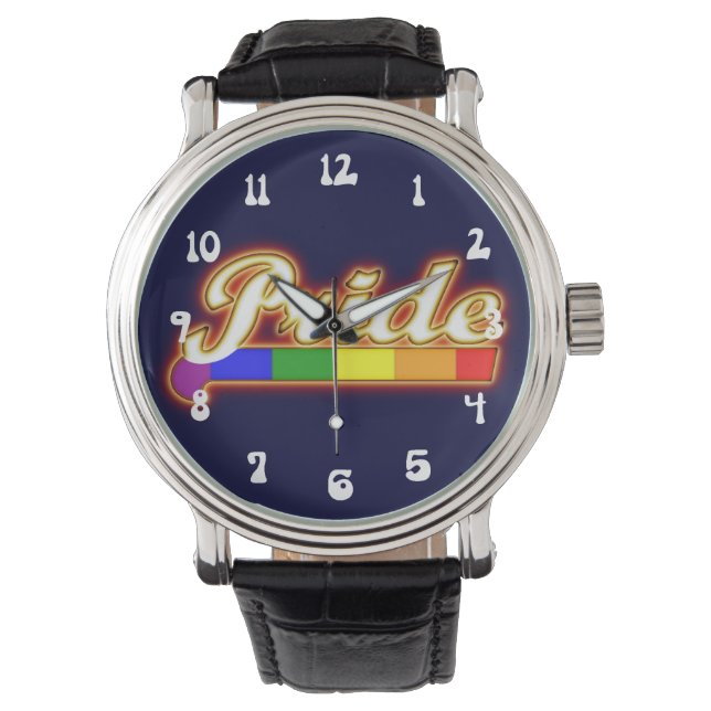 Pride Gay Pride Lysande Pride Armbandsur (Framsida)