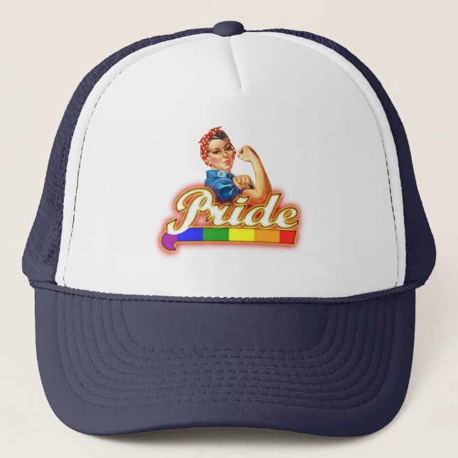 Pride Gay Pride Lysande Pride Vi Kan Göra Det Truckerkeps (Framsida)