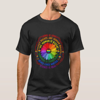 Pride Gay Rainbow Hu Lgbt Month Plus Storlek T Shirt