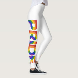 PRIDE Geometric Rainbow Brev Leggings