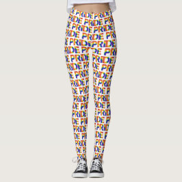 PRIDE Geometric Rainbow Mönster Leggings