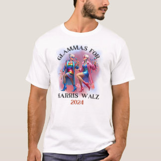 PRIDE GLAMMAS FÖR HARRIS WALZ T SHIRT