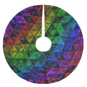 Pride glas julgransmatta borstad polyester