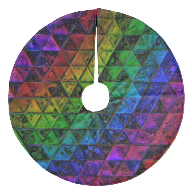 Pride glas julgransmatta fleece (Framsidan)