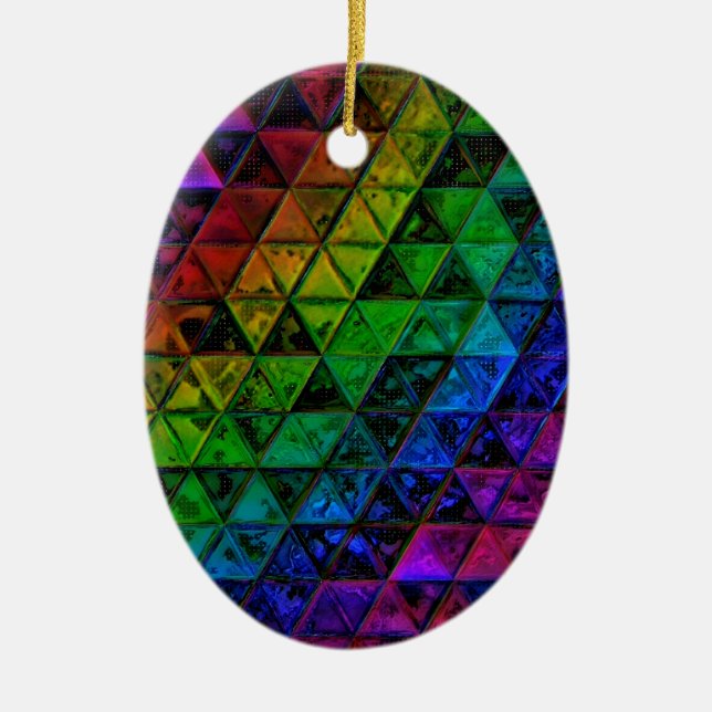 Pride glas julgransprydnad keramik (Framsidan)