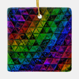 Pride glas julgransprydnad keramik