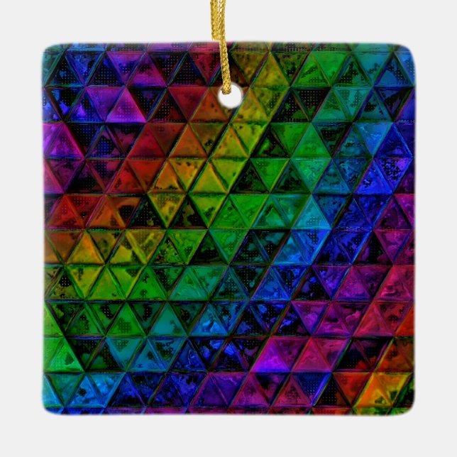 Pride glas julgransprydnad keramik (Framsida)