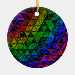 Pride glas julgransprydnad keramik