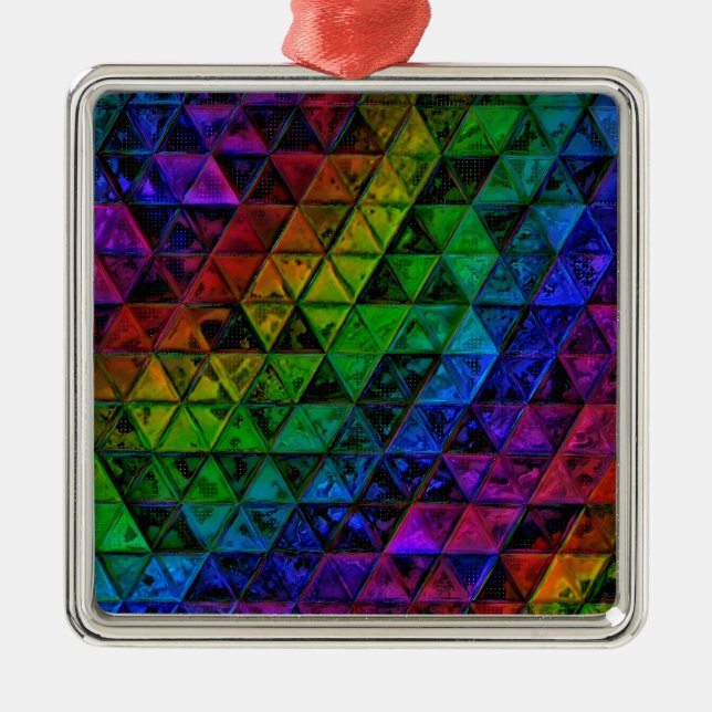 Pride glas julgransprydnad metall (Framsidan)