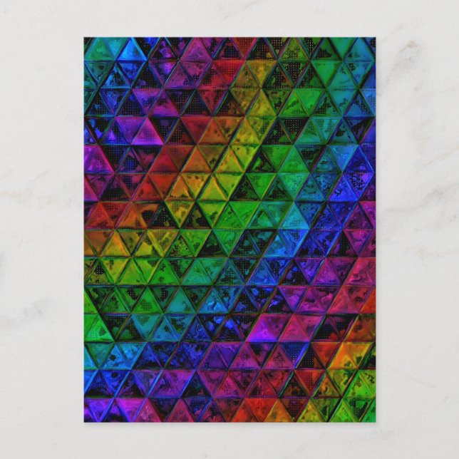 Pride glas meddelande vykort (Framsida)