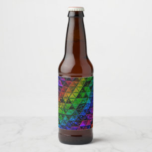 Pride glas ölflaska etikett