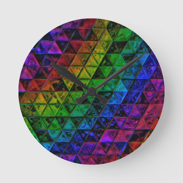 Pride Glas  Rund Klocka (Framsida)