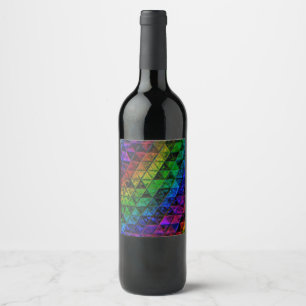 Pride glas vinflaska etikett