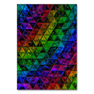 Pride Glass Bord-kort Bordsnummer