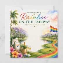 Pride Golf Rainbow på fairwayfirande