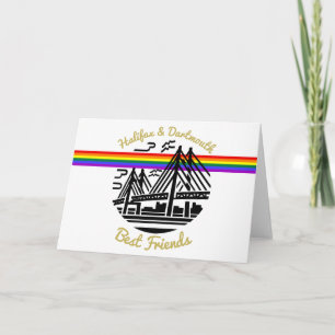 Pride Halifax Dartmouth, bästa vänner hälsningskor Helgkort
