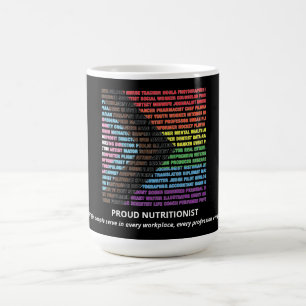 Pride HBT Mångfald Regnbåge Ordmoln Anpassad Kaffemugg