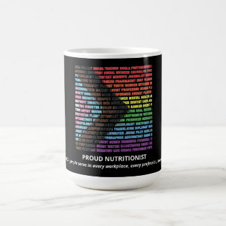Pride HBT Mångfald Regnbåge Ordmoln Anpassad Kaffemugg