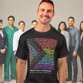 Pride HBT Mångfald Regnbåge Ordmoln Anpassad  T Shirt