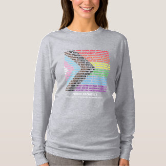 Pride HBT Mångfald Regnbåge Ordmoln Anpassad T Shirt