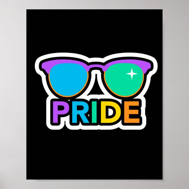 Pride. HBT+Pride. Regnbåge. Poster (Framsidan)